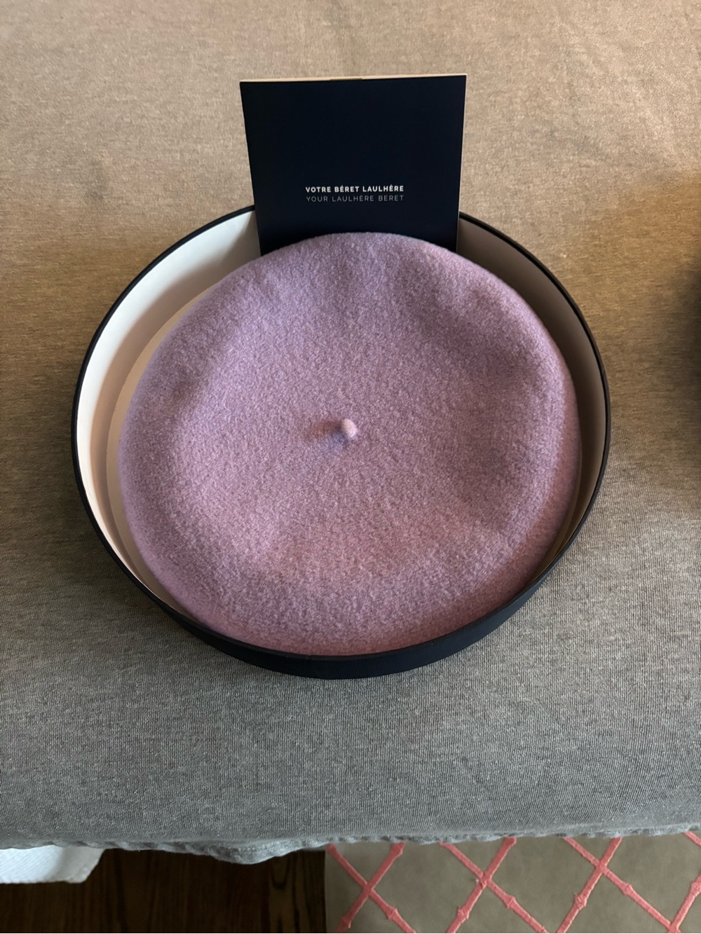 Laulhere Basque Lavender Wool Beret